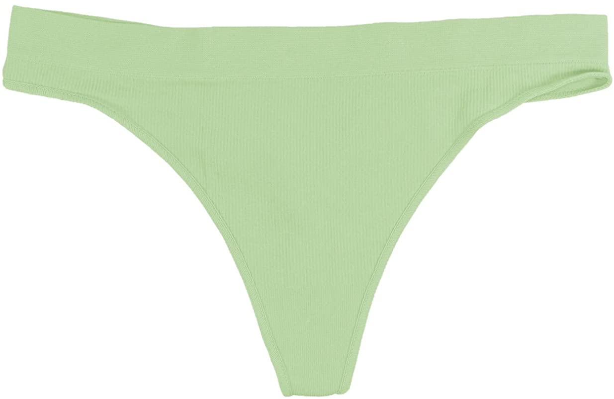 Seamless Ribbed Tag Free Thong - Buy More Save More