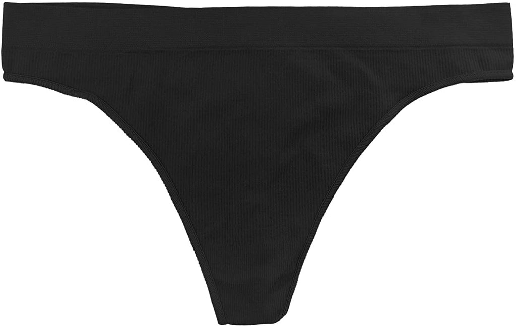 Seamless Ribbed Tag Free Thong - Buy More Save More