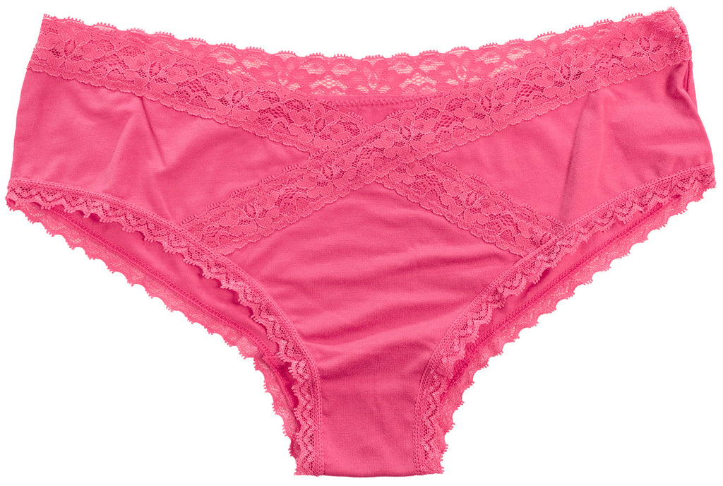 Modal Hipster featuring Crossed Lace Trim