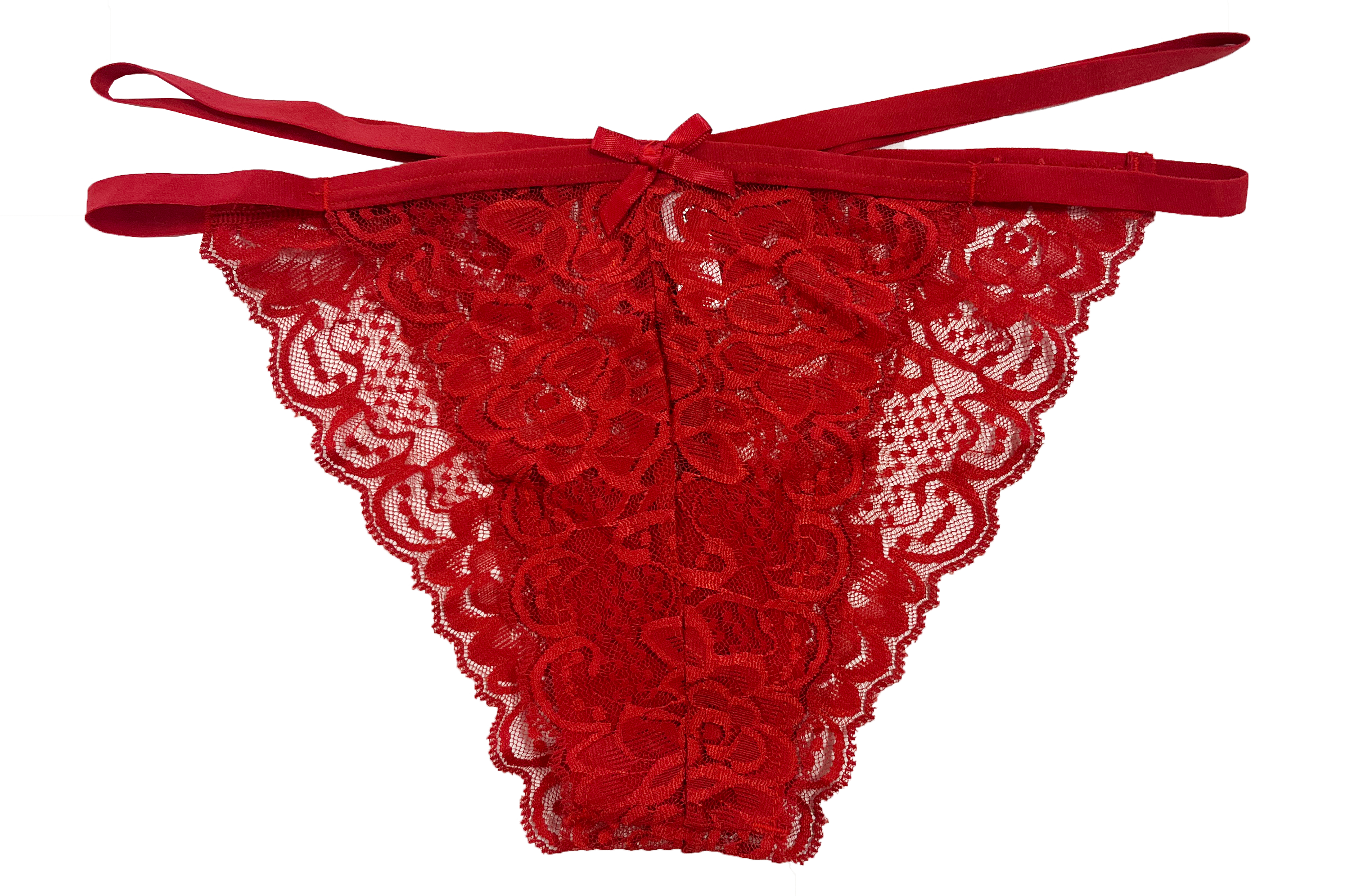 Lace Cheeky with Elastic Straps, XS-2X