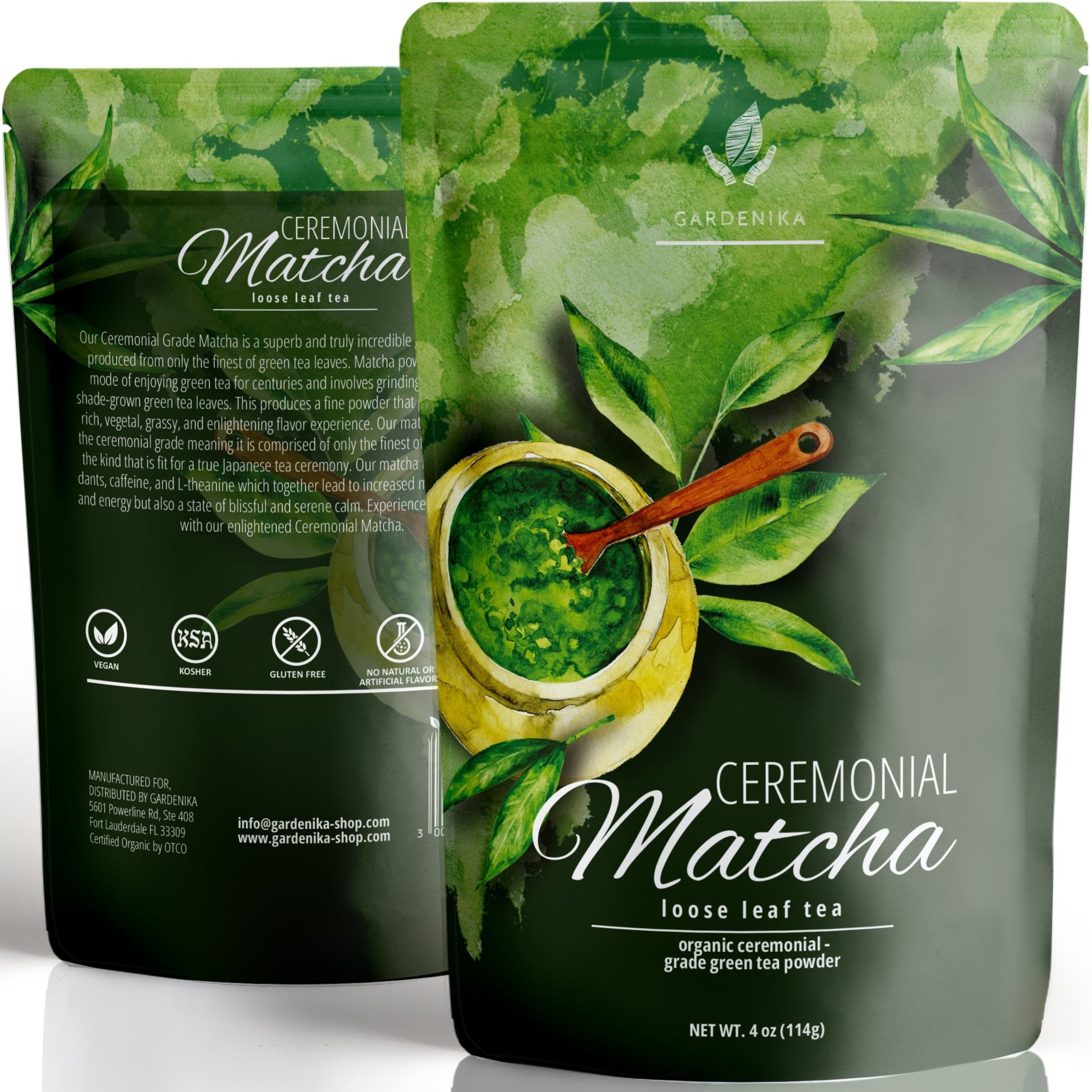 Ceremonial Matcha Powder, Authentic Japanese Organic - Energy & Focus