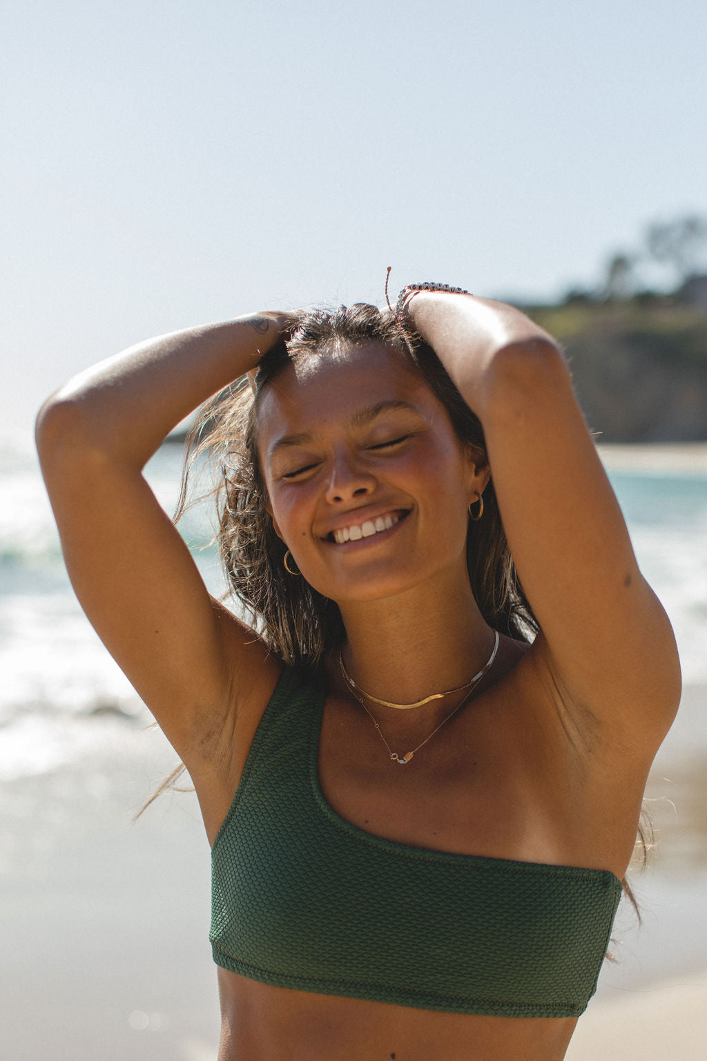 Maya Top - Central Coast Green