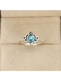 Size 8 Lotus Design Fashion Ring