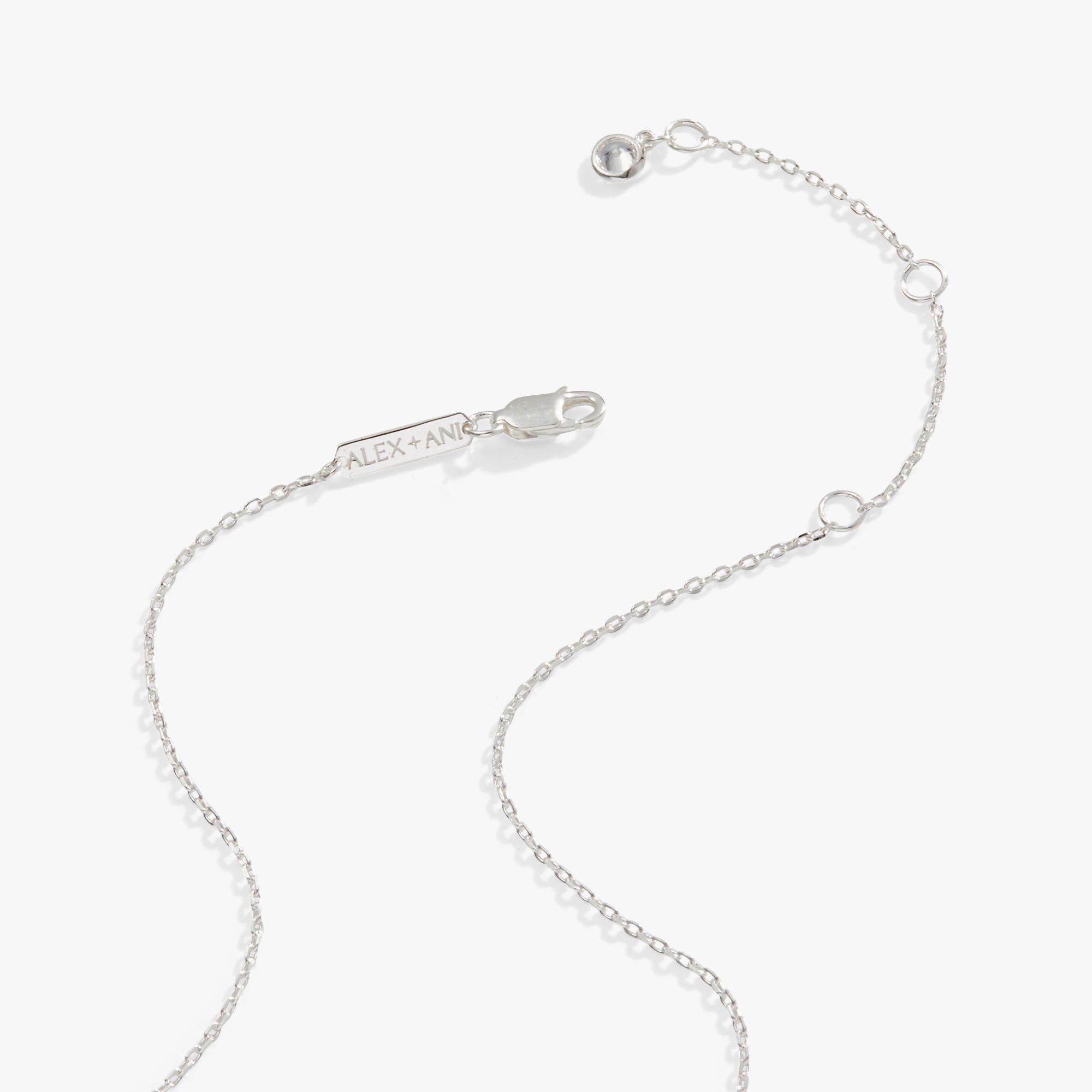 Butterfly + Crystal Necklace, Adjustable