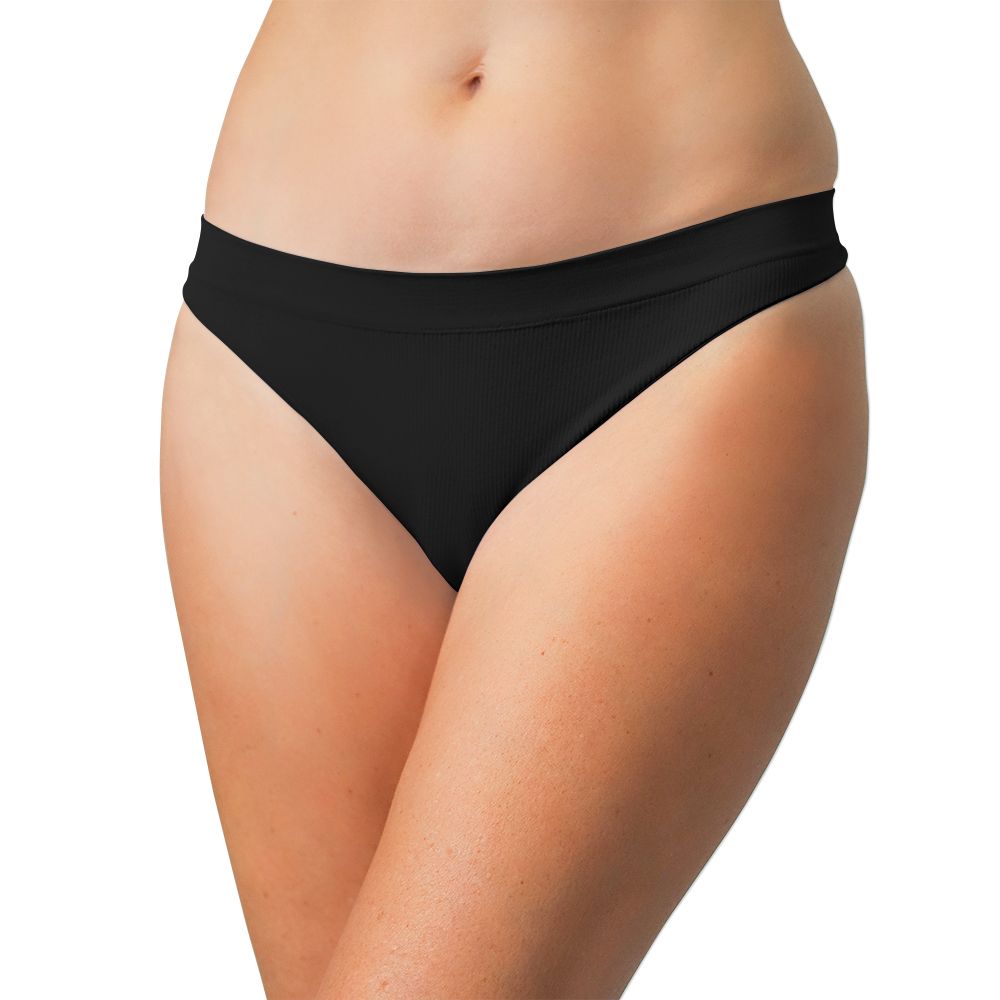 Seamless Ribbed Tag Free Thong - Buy More Save More