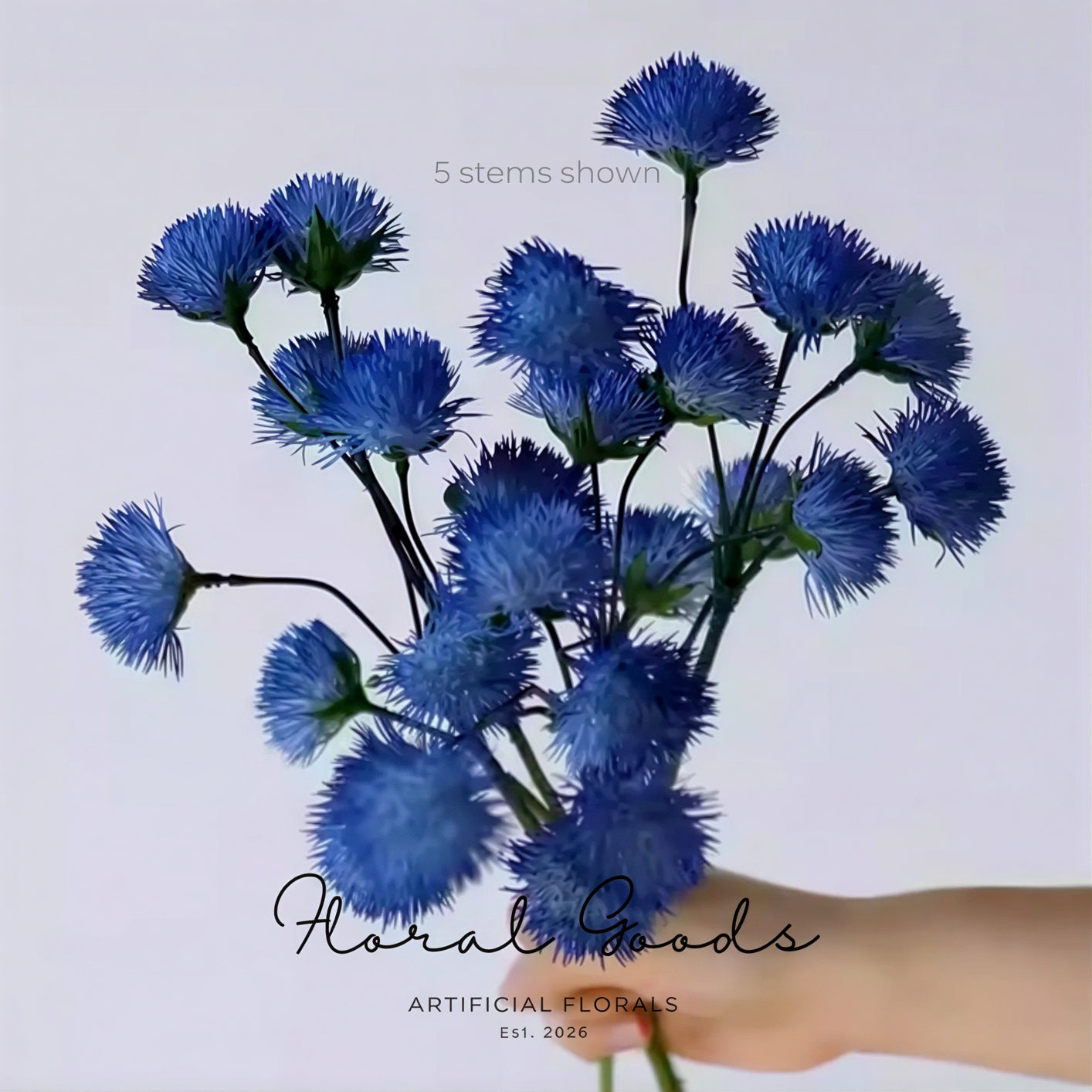 Clustered Globe Thistle Spray – 19"