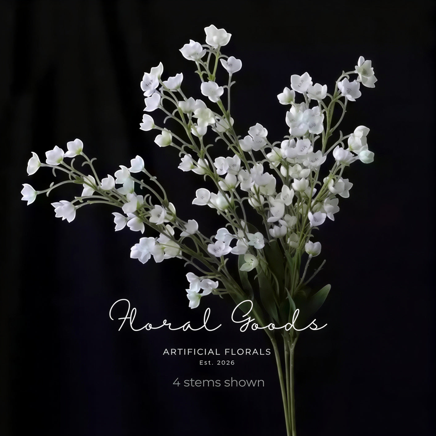 Delicate Lily of the Valley Spray Stem – 37.4"