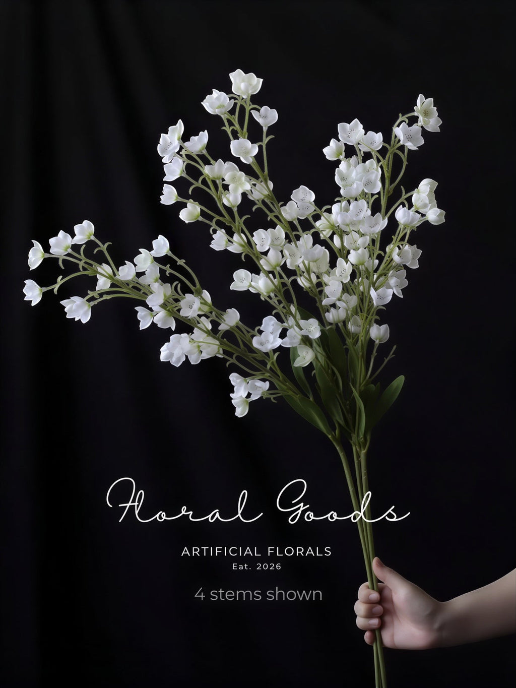 Delicate Lily of the Valley Spray Stem – 37.4"
