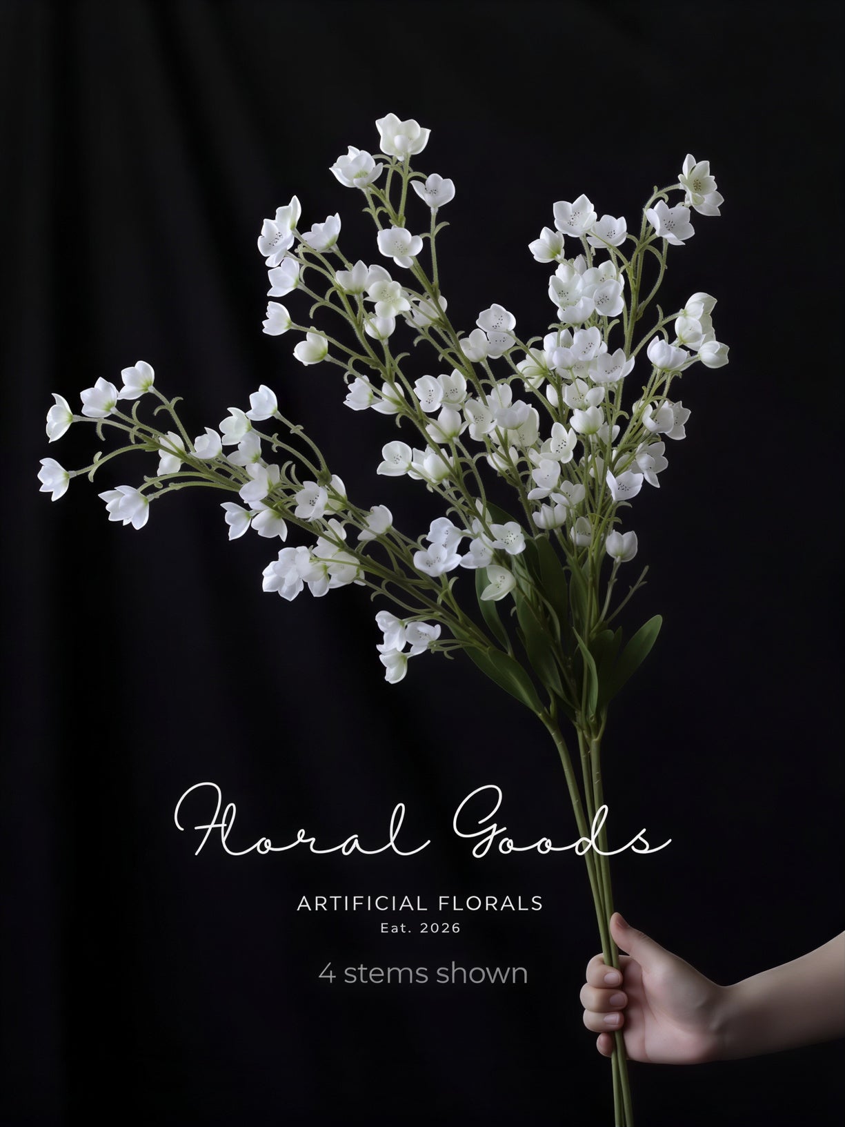 Delicate Lily of the Valley Spray Stem – 37.4"